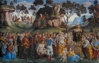 Testament and Death of Moses, by Luca Signorelli and Bartolomeo della Gatta, 1482, Fresco © Sistine Chapel, Vatican City / Wikimedia