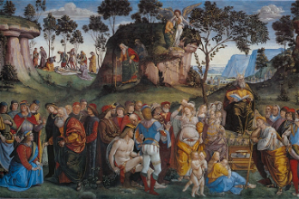 Testament and Death of Moses, by Luca Signorelli and Bartolomeo della Gatta, 1482, Fresco © Sistine Chapel, Vatican City / Wikimedia