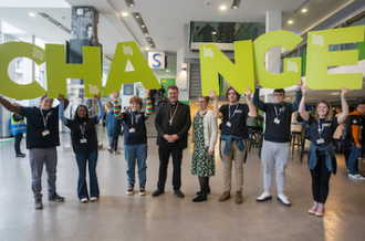 Bishop Stephen Wright with CAFOD supporters