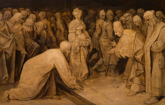 Christ and the Woman Taken in Adultery, by Pieter Breughel the Elder. © Courtauld Institute of Art