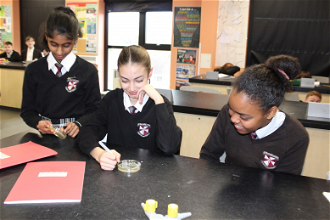 Young scientists.  Image: St Paul's High School