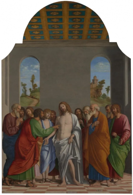The Incredulity of Saint Thomas, by Giovanni Battista Cima da Conegliano © National Gallery, London