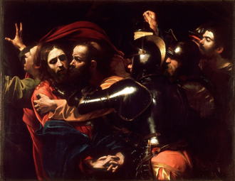 The Taking of Christ, by Caravaggio,1602 © National Gallery of Ireland, Dublin