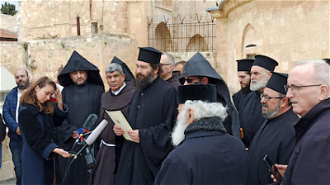 Press conference at the Greek Orthodox Patriarchate. Photo: WCC