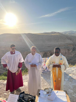 Mass in the desert