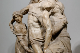The Florence Pieta. Nicodemus taking down Christ from the Cross, by Michelangelo. ©Museo dell'Opera del Duomo in Florence