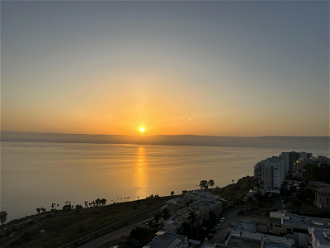 Last day: Sunrise over Sea of Galilee - ICN/JS
