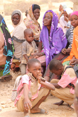 Muslim and Christian women and children, from same clan, in displacement camp near Ouagadougou. Image © ACN.