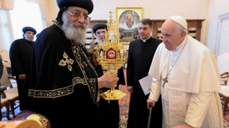 Pope Tawadros ll and Pope Francis