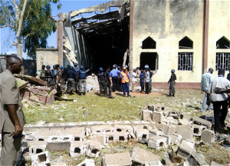Scene of devastation after the attack