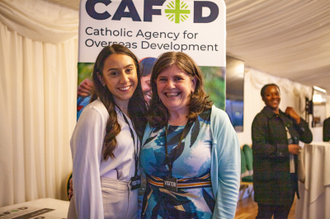 CAFOD campaigners: Ciara Biswas-Graham and her mum Grainne Graham.   Photo Louise Norton