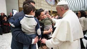 Pope comforts the young patients