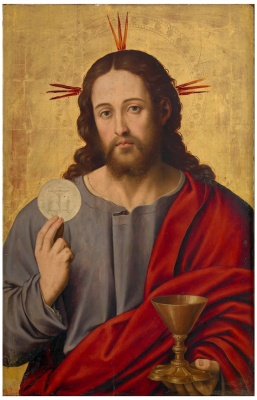Christ the Saviour with the Eucharist,  by Juan de Juanes. 1545 © Prado Museum, Madrid