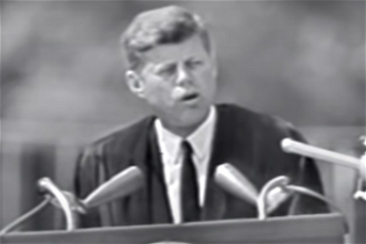 John F Kennedy address at American University in Washington, DC June 10, 1963