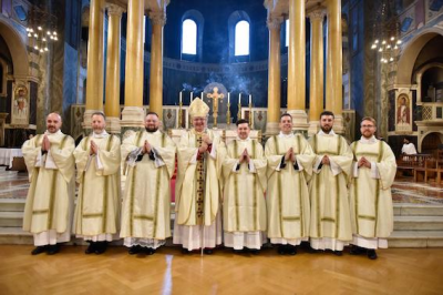 Seven men ordained to the diaconate at Westminster Cathedral