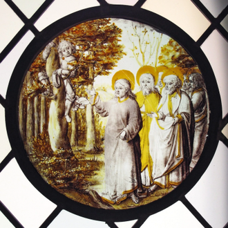 Roundel with Christ and Zacchaeus, North Netherlandish, 1500-1510 © The Cloisters Collection, New York