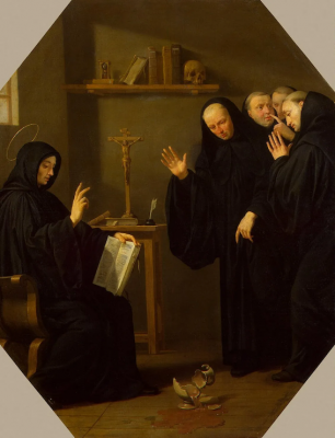 Scene from the Life of St Benedict: the Poisoned Cup of Wine, by Philippe de Champaigne, 1645  © Hermitage Museum, St Petersburg, Russia