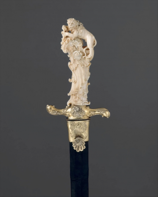 German Hunting Sword with Scabbard, attributed to Joseph Deutschmann, 1740 © Metropolitan Museum, New York