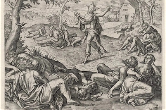 The Parable of the Wheat and Tares, Engraved by Pieter Jalhea Furnius,1585, after Gerard van Groeningen. Publisher Gerard de Jose.