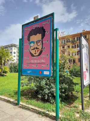 Poster in Palermo, Italy, calling for Patrick Zaki's release