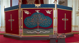 The Anointing Screen. Royal Collection Trust © .. His Majesty King Charles III 2023