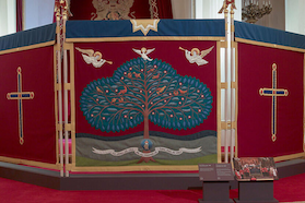 The Anointing Screen. Royal Collection Trust © .. His Majesty King Charles III 2023