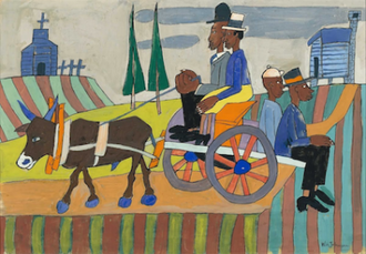 Going to Church, by William H Johnson, 1940/1941 © The Nelson-Atkins Museum of Art, Kansas City