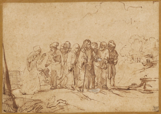 Christ and the Canaanite Woman, by Rembrandt, 1650, © The Getty Museum, Los Angele