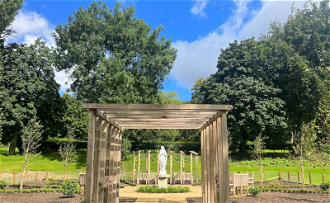 The Marian Garden at Ampleforth Abbey