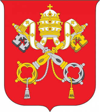 Coats of arms of Holy See and Vatican City