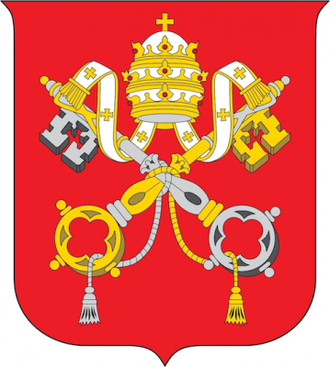 Coats of arms of Holy See and Vatican City