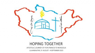 Official logo of the Pope's visit to Mongolia