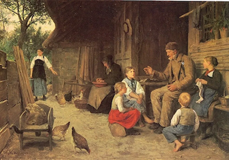 Grandfather Telling a Story, by Albert Anker, 1884  © The Museum of Fine Arts, Bern