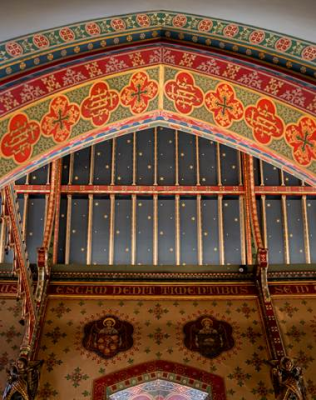 Pugin's beautiful decorative work painted over in the 1960s is being restored to its former glory thanks to a generous National Lottery grant.