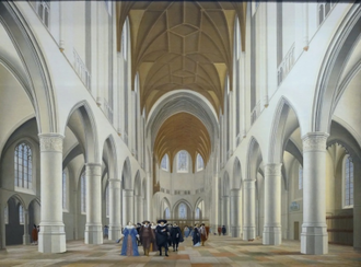 Interior of Saint Bavo, Haarlem, by Pieter Jansz, Saenredam, 1631 © Philadelphia Museum of Art
