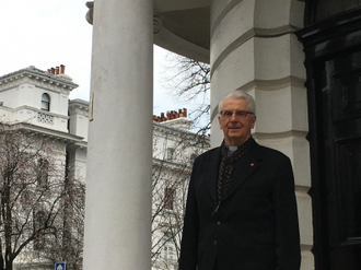 Mgr Kukła in London (20.02.20) Image: ICN/JS