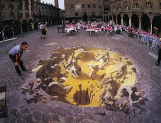 .... Dies Irae. Street Art in Mantua, Italy 2017 ..... ©Kurt Wenner Artist