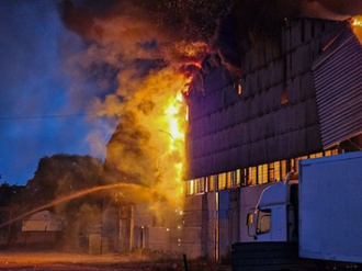 Warehouse fire: Image Caritas-Spes