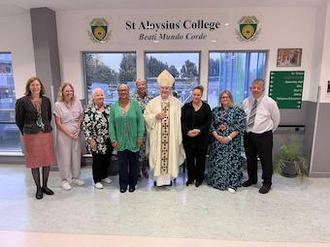 Head teachers with Archbishop Stack