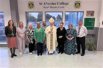 Head teachers with Archbishop Stack