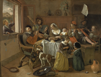 The Merry Family, by Jan Steen, 1668 © Rijksmuseum, Amsterdam
