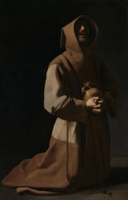 Saint Francis in Meditation, by Francisco de Zurbarán © The National Gallery, London