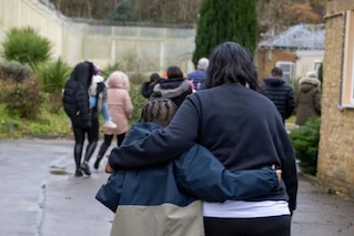 Families visiting