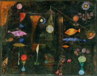 Fish Magic, Painted by Paul Klee (1879 - 1940), Painted in 1925. Oil and watercolour on canvas on panel © Philadelphia Museum of Art