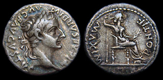 Emperor Tiberius Denarius Tribute