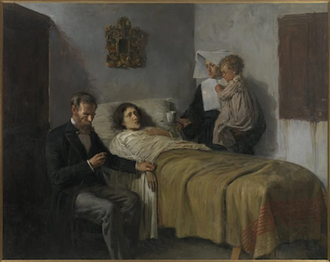 Science and Charity, by Pablo Picasso (1881-1973) Painted 1897. © Museu Picasso, Barcelona