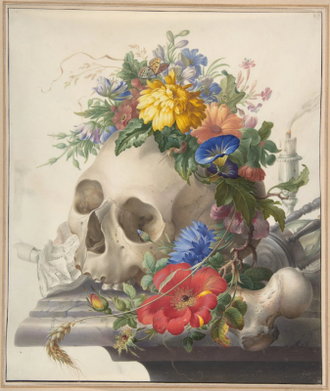 Vanitas Still Life, by Vanitas Still Life, by Herman Henstenburgh,1700 © Metropolitan Museum, New York