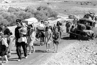 Palestinians expelled from Galilee by Israel during the Nakba 1948 - Wiki Image