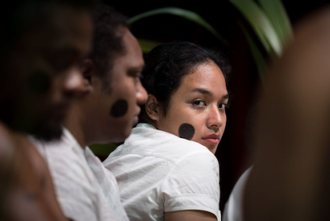 Oikoumene Pasifika, group of young people from the Pacific, WCC 11th Assembly, Karlsruhe, Germany, 9 November 2022. Photo by Albin Hillert/WCC