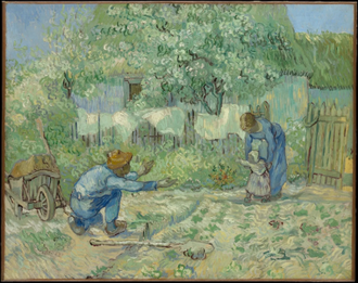 First Steps, after Millet, by Vincent Van Gogh, 1890  © The Metropolitan Museum of Art, New York